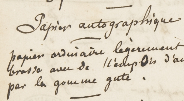 Petits tirets entre les différents blocs de texte 
                                            (carnet 1, page 34)
                                        